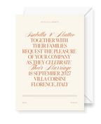 Florence Wedding Invitation