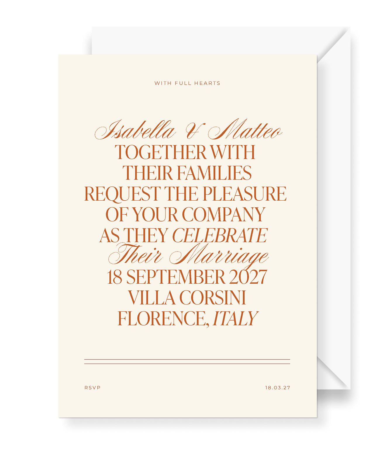 Florence Wedding Invitation