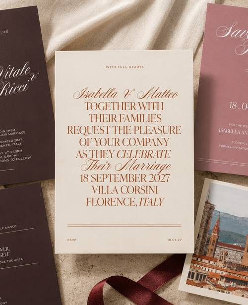 Florence Wedding Invitation