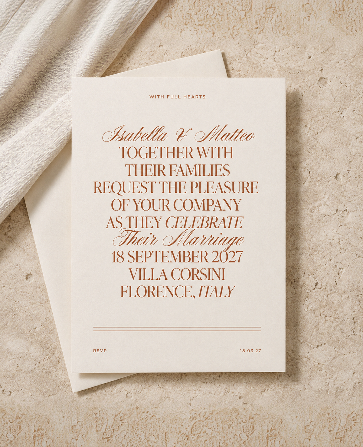 Florence Wedding Invitation
